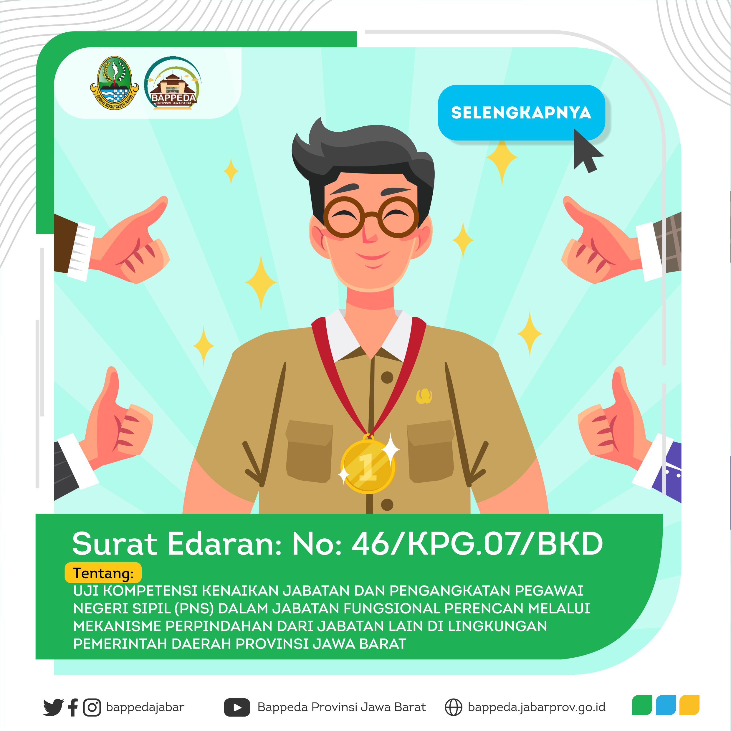 BAPPEDA JABAR - SURAT EDARAN NOMOR : 46/KPG.07/BKD