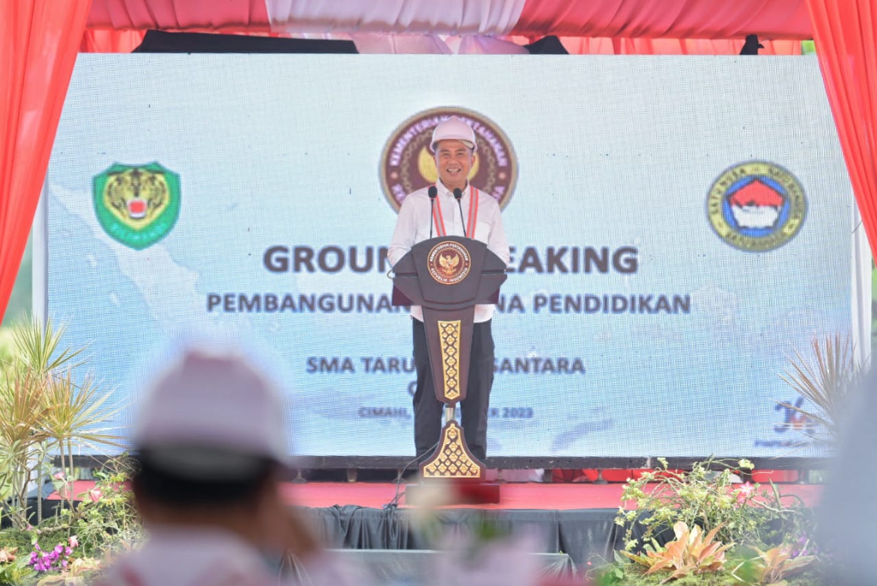 BAPPEDA JABAR - Bey Machmudin Sambut Baik Kehadiran SMA Taruna Nusantara di Cimahi